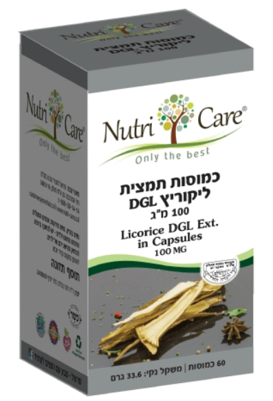 ליקוריץ - כמוסות מיצוי שורש ליקוריץ